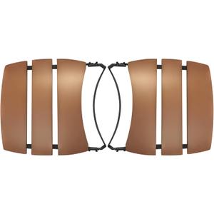Side Shelves Big Green Egg Accessories, Composite 3 Slat Egg Mates for Large Big Green Egg with Folding Side Shelves Replacement Parts Grill & Smoker Accessories
