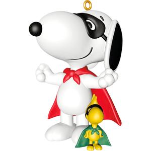 Hallmark Keepsake Christmas Ornament 2025, Peanuts Spotlight on Snoopy Masked Marvel, Gifts for Peanuts Fans