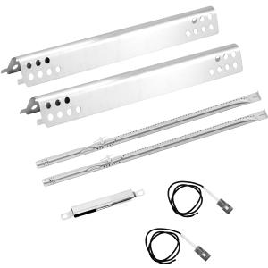 Grill Repair Parts for Charbroil Performance 2 Burner 463625217 463625219 463673519 463673517 463275517 Grill, G470-5200-W1 Heat Plates G470-0004-W1 Burner for Char-Broil 463625217 Replacement Parts