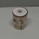 4"x393" Boho Yellow Brown Floral Poppy Flower Wallpaper Border Peel and Stick Wall Border Self Adhesive Removable Vinyl Trim for Living Room Bedroom Bathroom Kitchen Cabinet Decoration