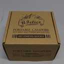 Portable Campfire, Holder and Extinguish Included, Reusable Fire Pit for Camping, Smores, Picnics Made with Recycled Soy Wax Up to 35 Hours Burn Time Tabletop Fireplace, Emergency Heat, 2 Packs