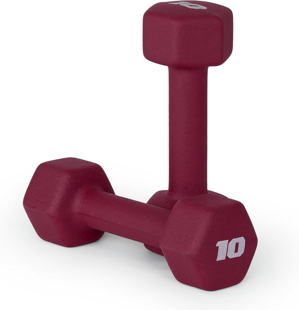 CAP Barbell Neoprene Dumbbell Weights Pairs & Sets | Multiple Colors, 10lbs