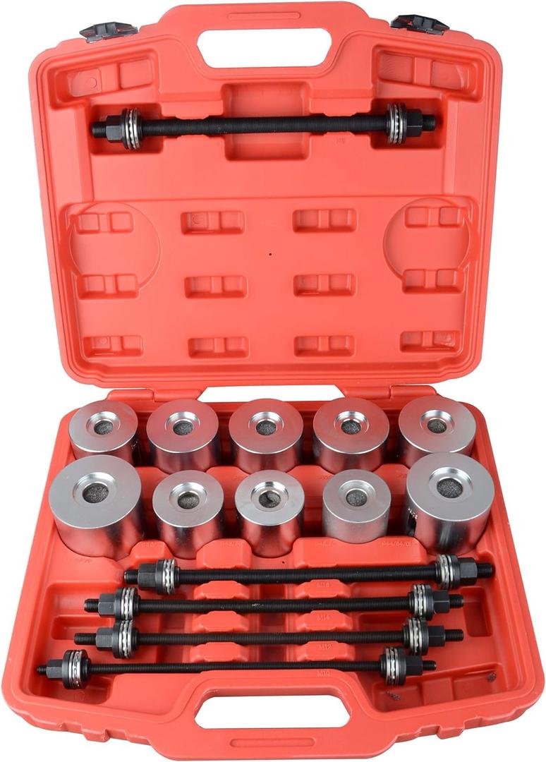 DAYUAN 27pc Universal Press and Pull Sleeve Kit Bush Bearing Removal Insertion Tool Set DAYUAN 27pc Universal Press and Pull Sleeve Kit Bush Bearing Removal Insertion Tool Set