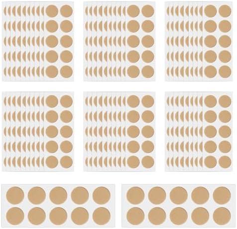 YENOVO Earring Stickers, Earlobe Support Patches for Earrings, Adhesive Drooping Earring Disc for Enhancing Comfort, Lobe Support Patches for Women (Skin color-600)