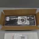 Dusk to Dawn Outdoor Lighting Fixture Wall Mounted - 14.2'' IP65 Waterproof Wall Sconce with 12W LED Crystal Modern Outside Wall Lamp for Hallway Doorway Porch Patio Backyard, Black, 1PCS