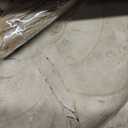 12.6" Wooden Round Hand-Carved Tray and A Wood Bead Tassel String Christmas Decor Decorative Centerpiece Paulownia Real Wood Serving Trays Wedding Farmhouse Decoration,Natural