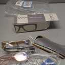 Reading Glasses Blue Light Blocking, Computer Glasses for Women Men, Fashion Square Eyeglasses 5 Pairs, 3.75x