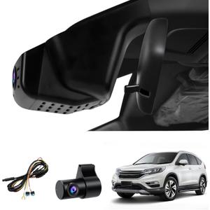 Front 4K +Rear 1080P Dash Cam for Honda CRV 2023 2024 2025 2026 Sport Touring EX EX-L Hybrid (Gen6), Dual Dashcam for CR-V, OEM Look, WiFi & APP, G-Sensor, Parking Monitor, 128GB Card-Black