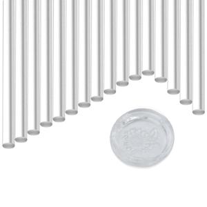 NEX&CO Transparent Wax Sticks for Wax Sealing for Mini Hot Glue Guns - Total Clear, 7mm, 20 Sticks Included, Crystal-Clear Invisible Seals for DIY Crafts, Invitations, Envelope, Cards (60)