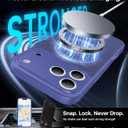 Magnetic Shockproof for iPhone 17 Pro Max Case,[Camera Protection][Compatible with Magsafe][Non-Slip][Mil-Grade Protection] Slim Translucent Matte Phone Case for iPhone 17 Pro Max,Cobalt Blue