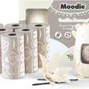 Moodie Disposable Diaper Bags Dispenser COMBO PACK | 105 VANILLA SCENTED Baby Poop Bags TOTAL | Dirty Diaper Trash Bags | Diaper Bags Disposable (VANILLA DREAM)