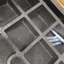 3.9" Rise Rubber Threshold ramp for Doorway/Cars, Step/Stair Rubber ramp with with Non-Slip Surface for wheelchairs/Curb/shed, 2200Pounds Load Capacity.
