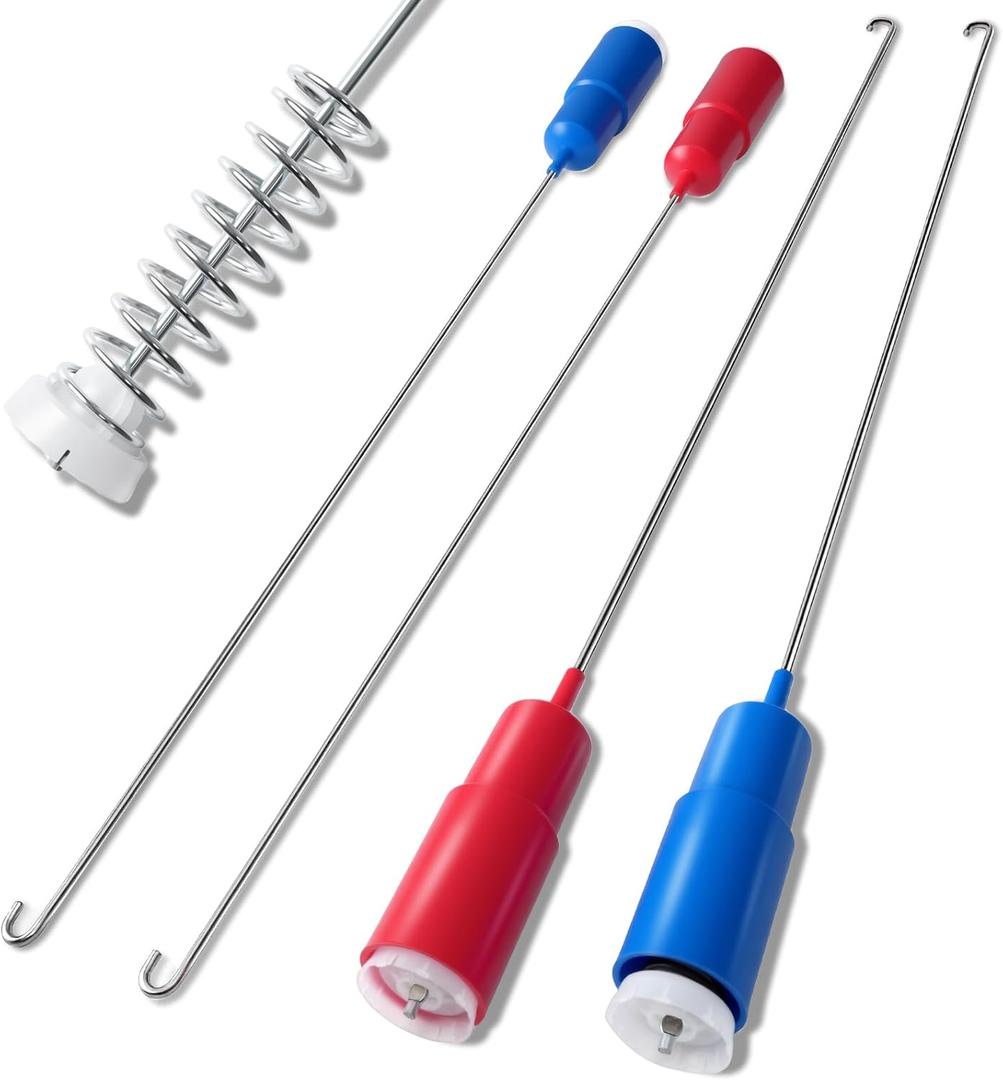 WH16X26912 WH16X26913 4Pcs Washer Suspension Rod Spring Compatible with GE GTW750CSL1WS GTW750CPL1DG GTW750CPL0DG, WH16X26734 WH16X26714 Suspension Rod Replace AP6328295 AP6331892 4588122 4863260