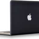 UESWILL Compatible with MacBook Pro 15 inch with CD-ROM (Late 2008-Mid 2012 Release) Model A1286, Smooth Matte Hard Shell Case Cover + Microfibre Cleaning Cloth, Black