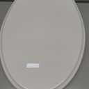 Hibbent Premium Elongated Toilet Seat with Cover(Oval) Quiet Close, One-Click to Quick Release, Easy Installation Never Loosen Hinge, Slow Close Toilet Seat and Cover, Easy Cleaning-White Color