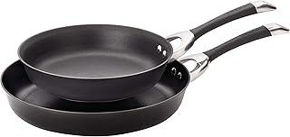Circulon Symmetry Hard Anodized Nonstick Frying Pan Set / Skillet Set - 10 Inch and 12 Inch, Black