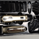 COMZIO Professional Hair Clippers for Men, Professional Barber Clippers and Trimmers Set, Mens Cordless Hair Clippers for Barbers Haircut, Mens Grooming Kit Fade with LED Display 9 Guide Combs