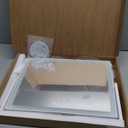 ROLOVE Lighted Makeup Mirror 16.3"x12.6", Hollywood Vanity Mirror with 10X Magnifier, 3 Color LED Lighting Modes, Smart Touch Control & 360 Rotation, Tabletop Makeup Mirror (White, Gift Ready)