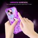 Casetego for iPhone 13 Case,iPhone 14 Case,Three Layer Heavy Duty Sturdy Shockproof Protection Full Rugged Hard PC+Soft TPU Bumper Protective Girls Case for Apple iPhone 13/14 6.1 inch,Bright Purple