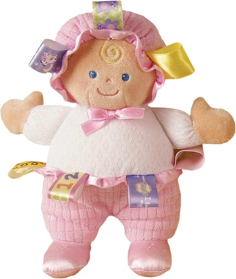 Mary Meyer Taggies Developmental Baby Doll, Pink, 8-Inch