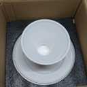 Kanwone 8-Inch Porcelain Small Cake Stand, Cake Plate, Dessert Stand, Cake Stand for Party, Baby Shower, Home Decorating Stand, White
