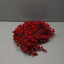 Christmas Red Berry Garland, Artificial Red and Burgundy Berry Garland Christmas Decor for Winter Indoor Outdoor Home Fireplace Table Happy New Year Decorations(Large Berry)-1PCS