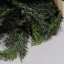 Waydress 1 Pcs 12 Feet Christmas Cedar Garland - Thick & Lush Realistic Artificial Green Faux Cedar Pine Needles Garland for Christmas Winter Home Mantel Fireplace Holiday Party Decor