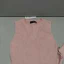 ZESICA Womens Spring Sleeveless Midi Sweater Dress 2026 Summer Casual Pleated A Line Flowy Knit Long Dresses with Belt (Pink, M)