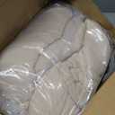 EMME Cotton Blanket King Size for Bed Soft Muslin Blankets 108"x90" Light Tan Lightweight Breathable Layering Bedspread Coverlet All Season Gauze