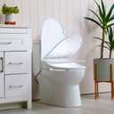 ALPHA BIDET UXA Pearl Auto Bidet Toilet Seat in Elongated White | Endless Warm Water | Automatic Lid and Seat | Arced Stainless Steel Nozzle | LED Nightlight | Dryer | Deodorizer 