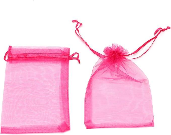 3.5"x4.5" Small Pink Jewelry Bag