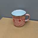 Christmas Coffee Mugs Set of 12, White and Red Enamel Cups 12 oz Funny Novelty Holiday Cups for Women Men Coworkers Gifts and Xmas Party Favor