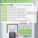DA97-12935A Refrigerator Door Shelf Bin(2 Pack) Compatible with Samsung RF220NCTASR RF220NCTASG RF220NCTASR RF220NCTASG Both Left and Right Door Shelf Replacement 3377713 AP5651846