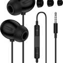 Wired Earbuds, 3.5mm Jack Headphones Wired, in-Ear Apple Earphones with Mic, Noise Cancelling Corded for 3.5mm Aux Earpods Ear Buds for Apple iPhone/iPad/iPod/Android/Kindle/Laptop/MP3/MP4/Switch/PS5