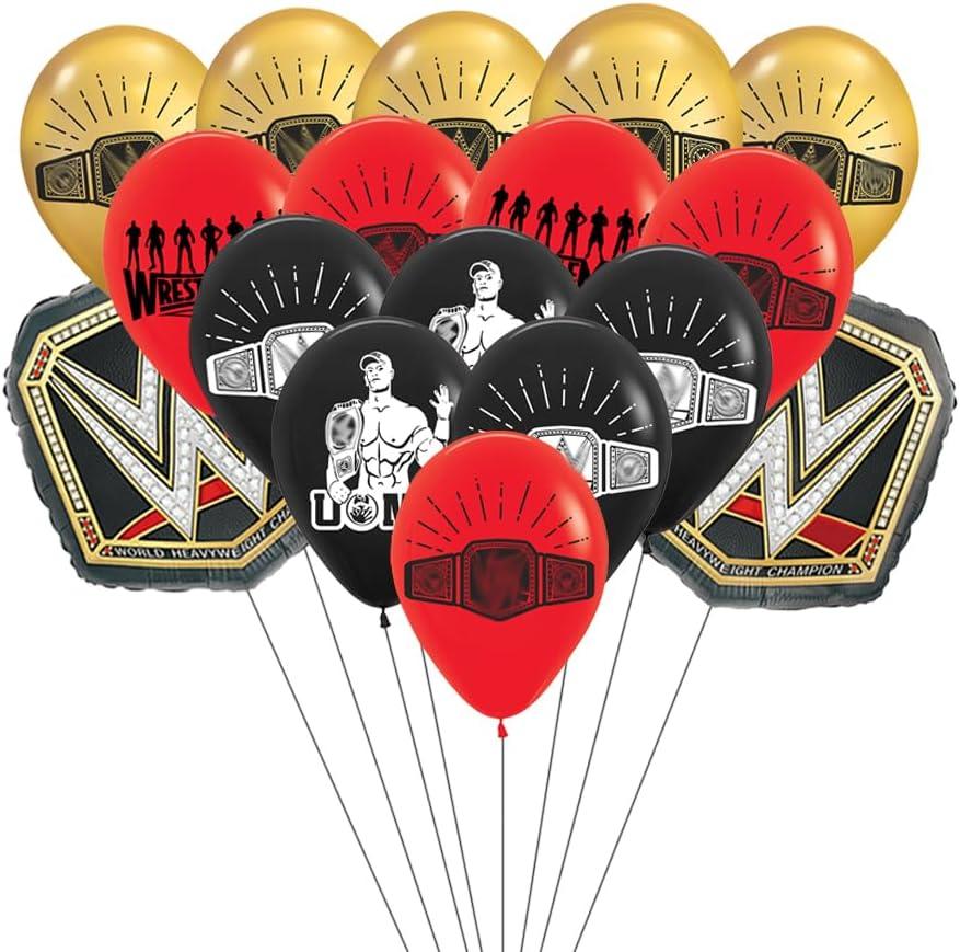Wrestling Balloons Wrestling Birthday Decorations Wrestling Boxing Match Party Supplies Boxing Theme Favors Balloon-17pcs