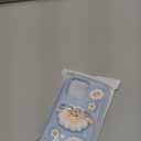 Kawaii 3D Sheep Phone Case for iPhone 16 Pro Max (with Retractable Phone Stand & Grip) Cute Girly Cartoon Soft Silicone Phone Cover for Girls, Kids, Teens, and Women, Blue