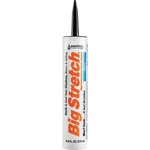 Sashco 10004 Big Stretch Caulk Black 10.5-ounce