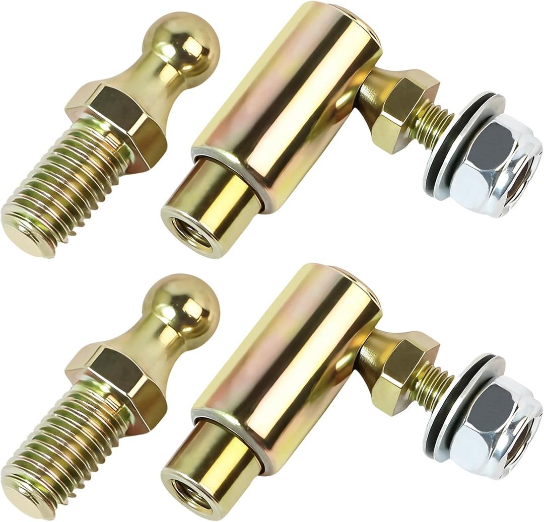 2 Sets Throttle Disconnect, Quick Release Ball Joint, 10-32 in Female Thread Compatible with Allstar Throttle Cable Ball End, Throttle Cable End, Steel Carburetor Connecting Rod
