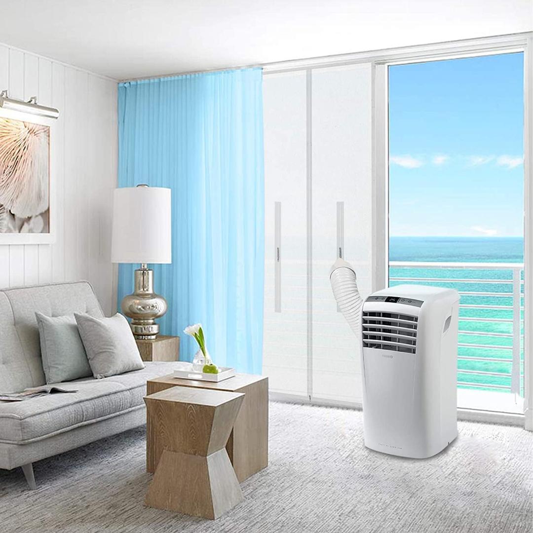 36x83 Inch Zipper Screen Door Seal for Portable Air Conditioner and Tumble Dryer Works with Mobile Air Conditioning