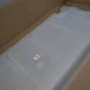 Rubbermaid 70 Quart Under the Bed Low Profile Storage Boxes with Dual Hinged Lids and Easy Rolling Caster Wheels, Clear, 2 Pack