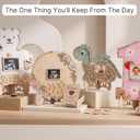 The Real Bossy Baby Memory Keepsake Frame Guestbook - Luxury Baby Shower, First Birthday & Wedding Guest Book Alternative – Preserve Wishes, Messages & First Year Memories in a Beautiful Bloom Nursery Display Baby or Boho Wildflower Home Decor