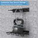 Heavy Duty Steel Gun Rack - Wall Mount, Adjustable 4/8/12 Slot Indoor Gun Racks, Securely Display Shotgun & Rifle