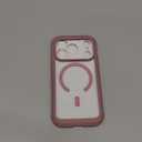 Miracase Magnetic for iPhone 17 Pro Case 6.3" [Compatible with MagSafe] Full-Body Phone Case with Built-in Glass Screen Protector & Camera Control,Drop Proof iPhone 17 Pro Cover, Pink