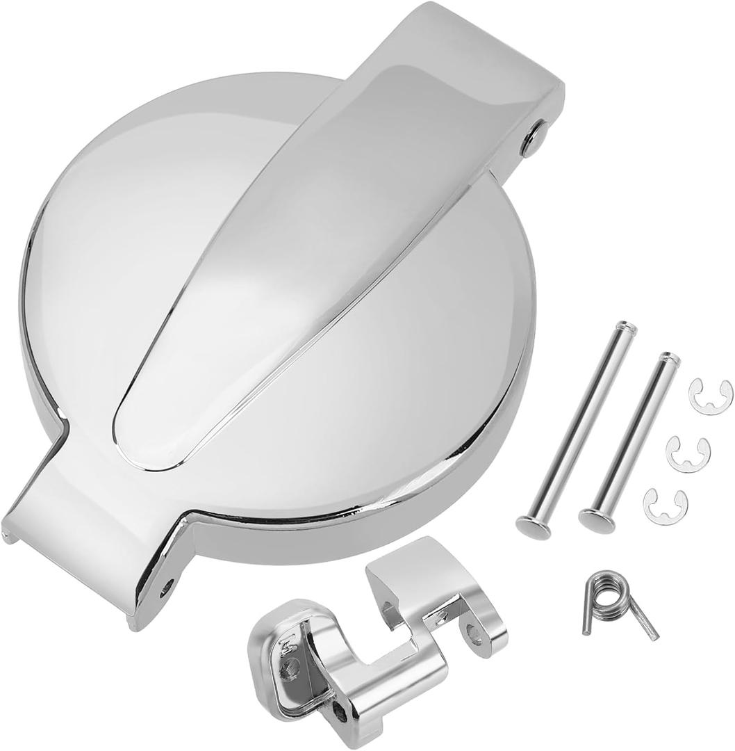 M MATI Fuel Cap Gas Cap Latch Kit Chrome for Honda CB200 CB350 CB360 CB400 CB450 CB500 CB550 CB750 CL200 CL350 CL360 CL450 SL350 17620-HR3-A20 17550-377-315