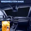 GX400 GX460 GX470 Customized Windshield Sun Shade for 2002-2023 2024 GX460 Front Window Sunshade Visor Protector Foldable Blocks UV Rays Keep Car Cooler Accessories