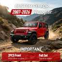 Seat Covers for Jeep Wrangler JK JL Unlimited 4 Door 2007-2026, Custom Fit