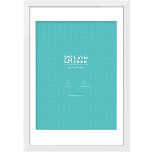 LaVie Home 20 x 30 Poster Frame White, Display Pictures 18x24 with Mat or 20x30 Without Mat, Stable and Sturdy Picture Frame and Polished Plexiglass, Horizontal and Vertical Format of The Wall1 Pack