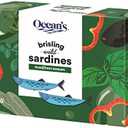 Ocean's Brisling Wild Sardines | Mediterranean | 3.75 oz - 3 Pack | Lightly Smoked | Kosher | Best By 01/21/2027