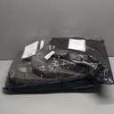 OVOV 14x14 Chair Cushions for Metal Dining Chairs Set of 4 Non Slip Thick Textured Chair Pads for Dining Chairs with Ties and Removable Cover (4, Black)