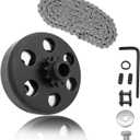 Centrifugal Clutch 3/4" Bore 12 Tooth with #35 Chain for Predator 212, Honda GC GX Engines and Most 2-6.5HP Small Engines performance Parts, Perfect for MiniBike, Go Kart, Lawnmower.